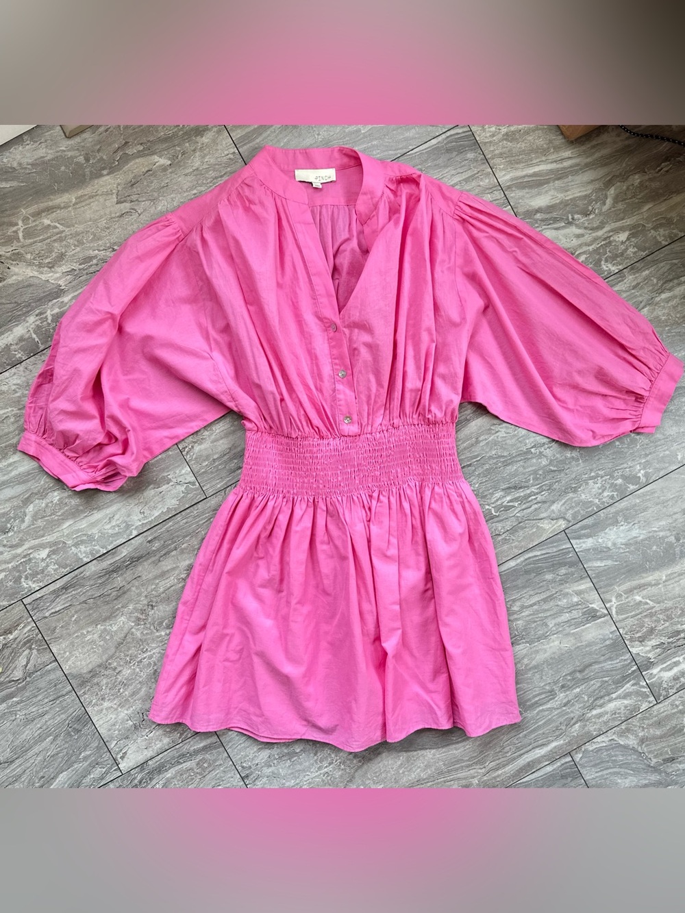 Pinch PINK MANDARIN DRESS S
